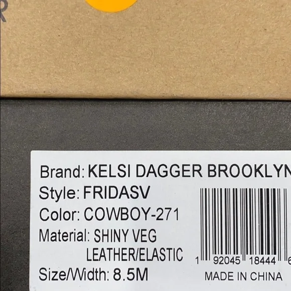 Kesli Dagger Brooklyn Frida Leather Platform Sandals 8.5 - Picture 9 of 9